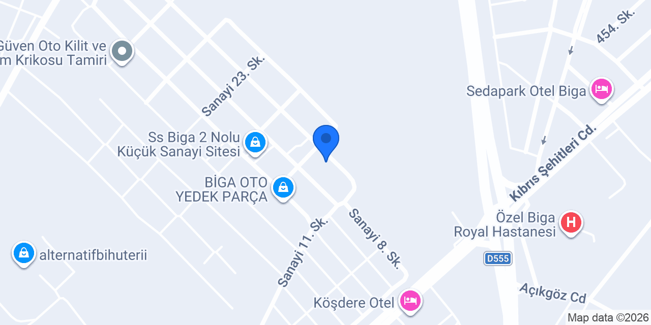 Öztürk mobilya konumu