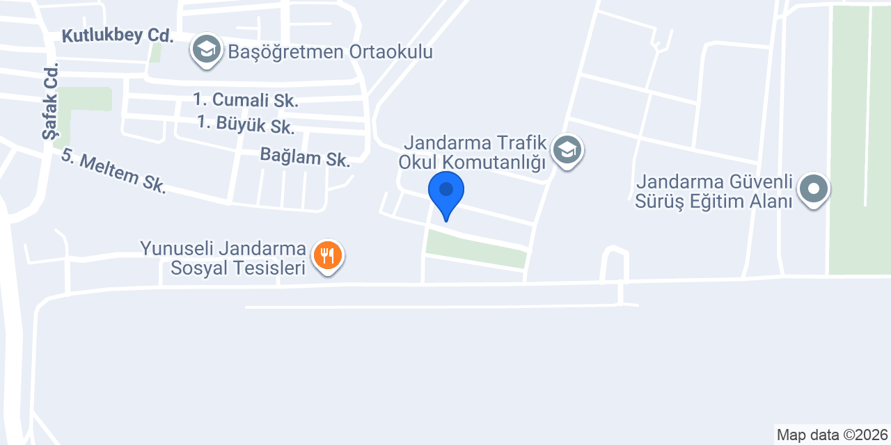 Ardıç Yemek Salonu konumu