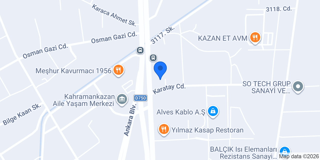 Ovalı Kasap Izgara konumu
