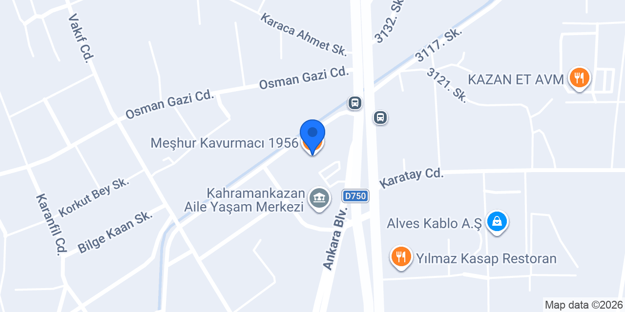 Meşhur Kavurmacı 1956 konumu