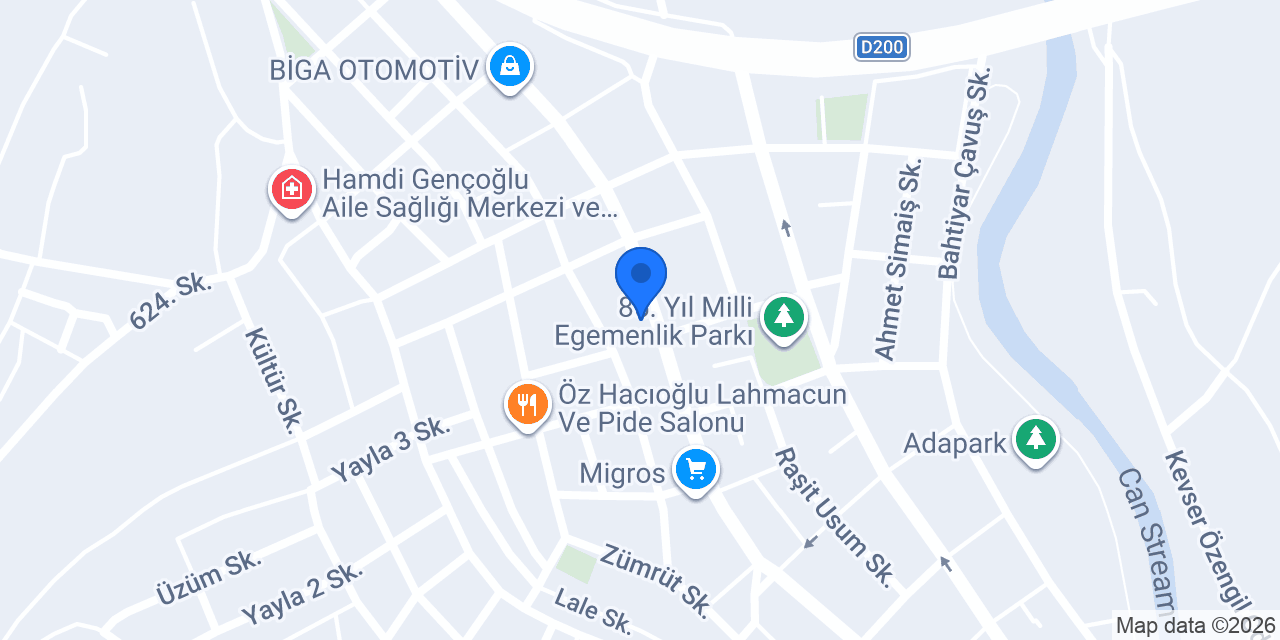 OSES ÇİĞ KÖFTE konumu