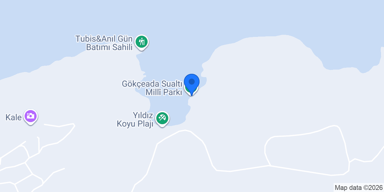 Gökçeada Su Altı Deniz Parkı konumu