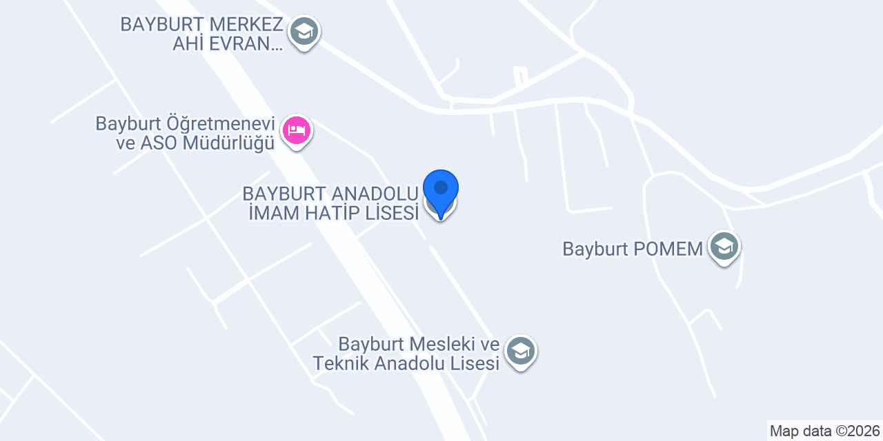BAYBURT ANADOLU İMAM HATİP LİSESİ konumu