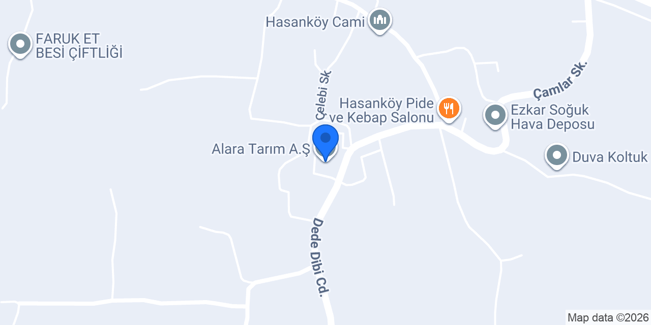 Alara Tarım A.Ş. konumu
