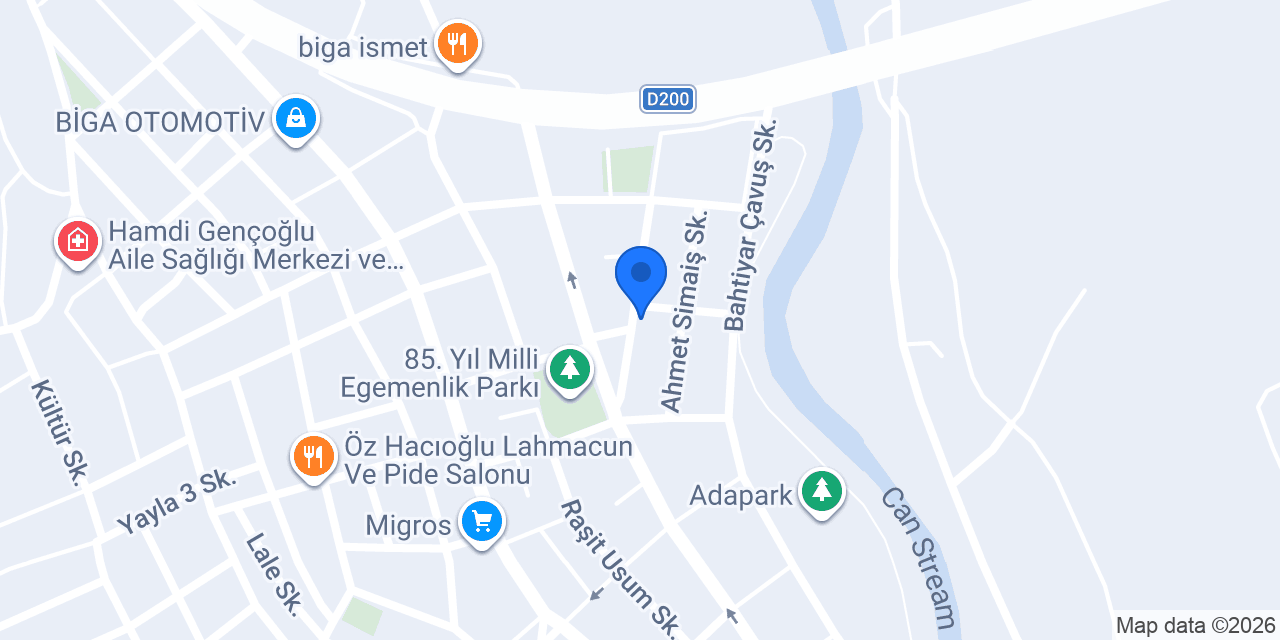 Yonca Kız Öğrenci Yurdu konumu