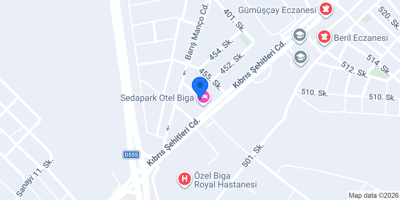 Biga Çocuk Akademisi konumu