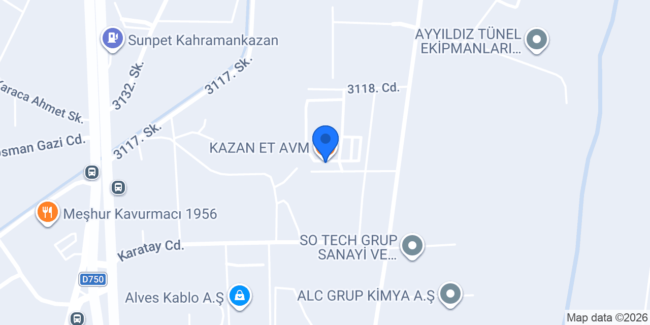 Kazan Et Pazarı konumu