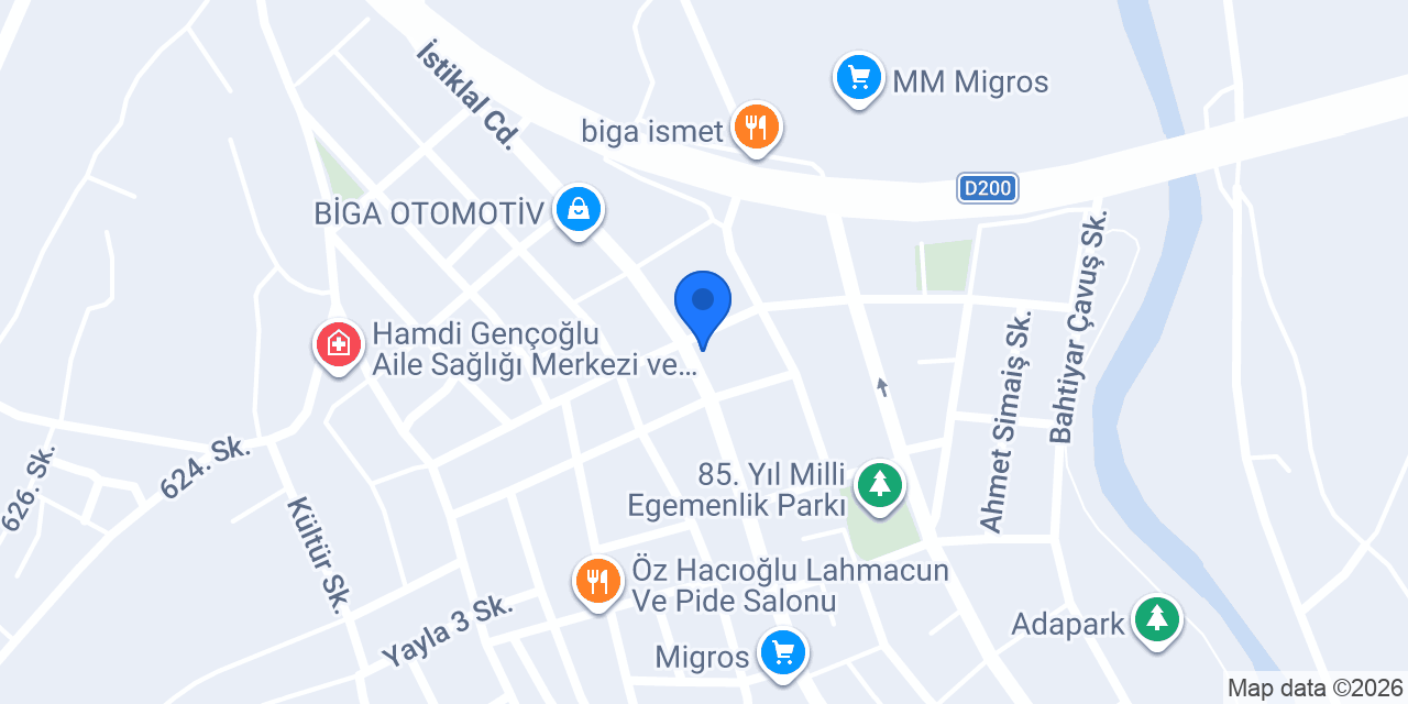 Bellona Mobilya - Biga konumu