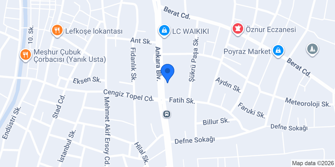 TEB Çubuk Şubesi konumu