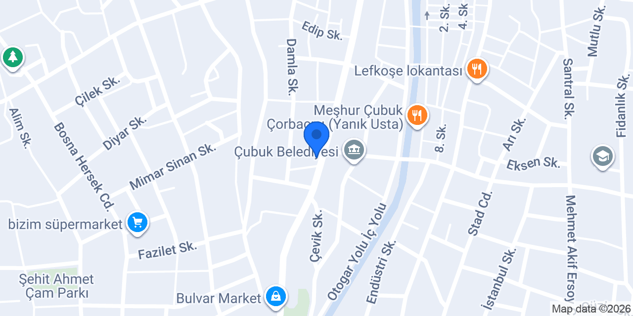 Çubuk Kaya Rent A Car konumu