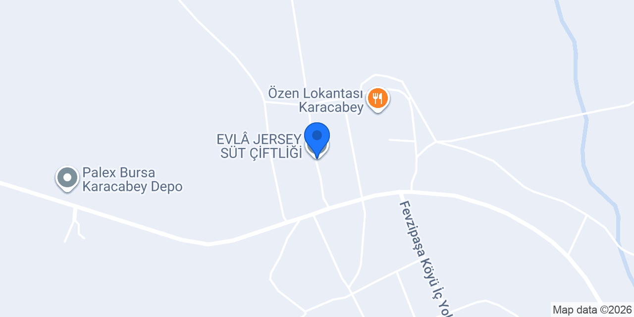 EVLÂ JERSEY SÜT ÇİFTLİĞİ konumu