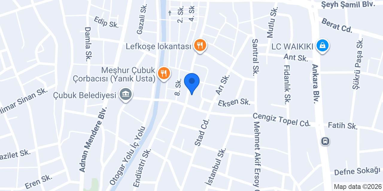 Garanti BBVA Çubuk Şubesi konumu