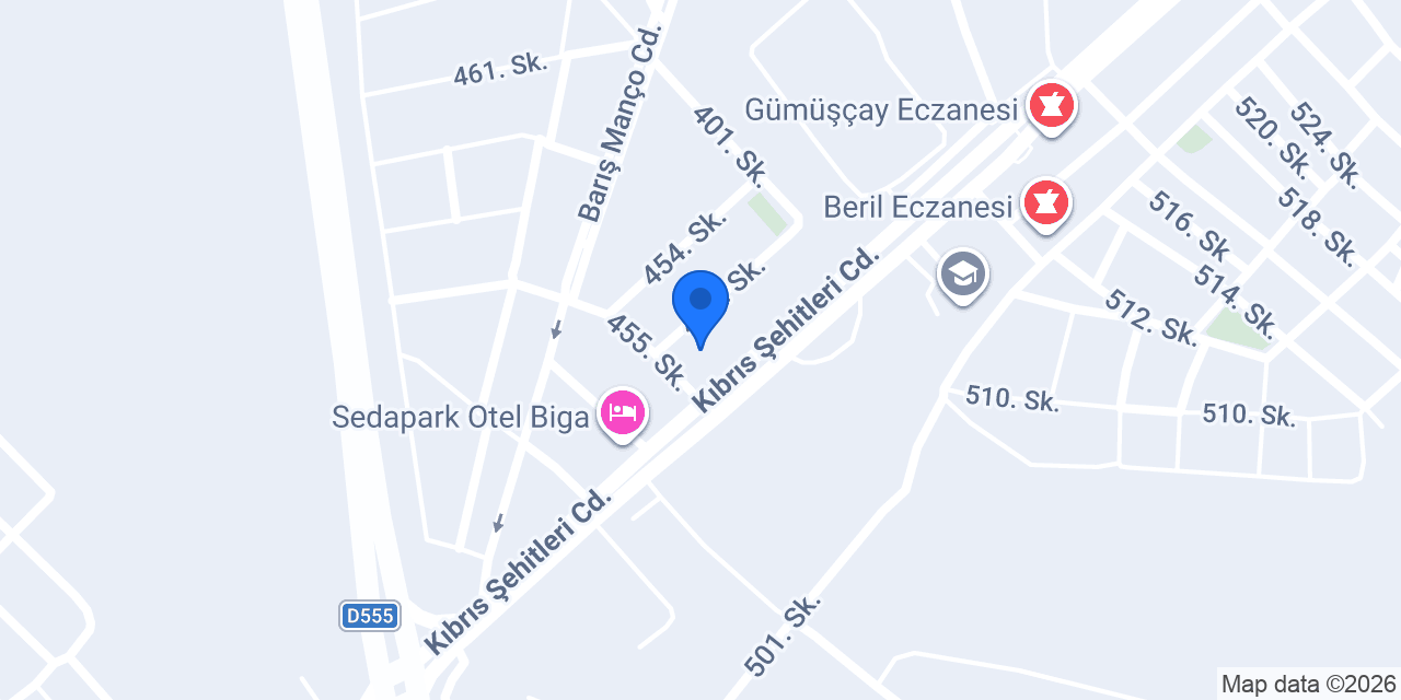 ebebek Çanakkale Biga konumu