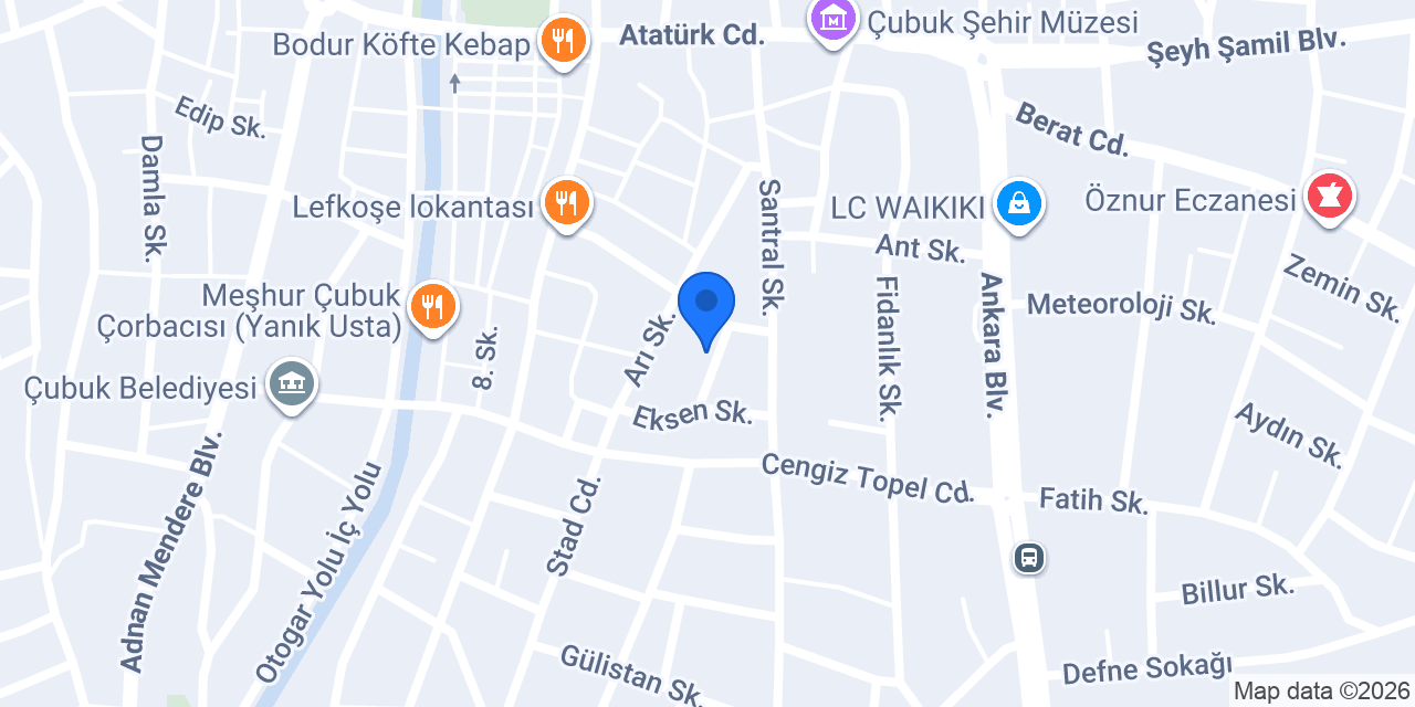 Çubuk Sonay Sürücü Kursu konumu