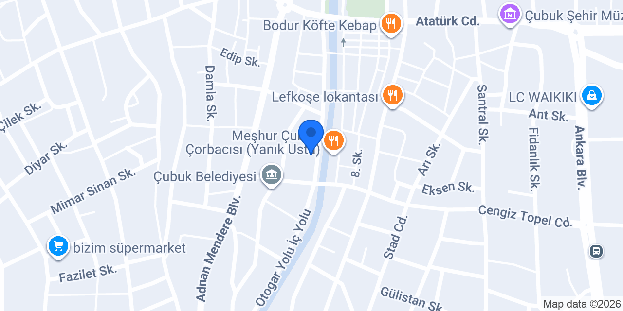 Öküz Burger konumu