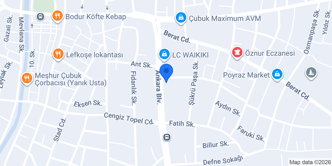 Yavuzlar AVM Çubuk konumu