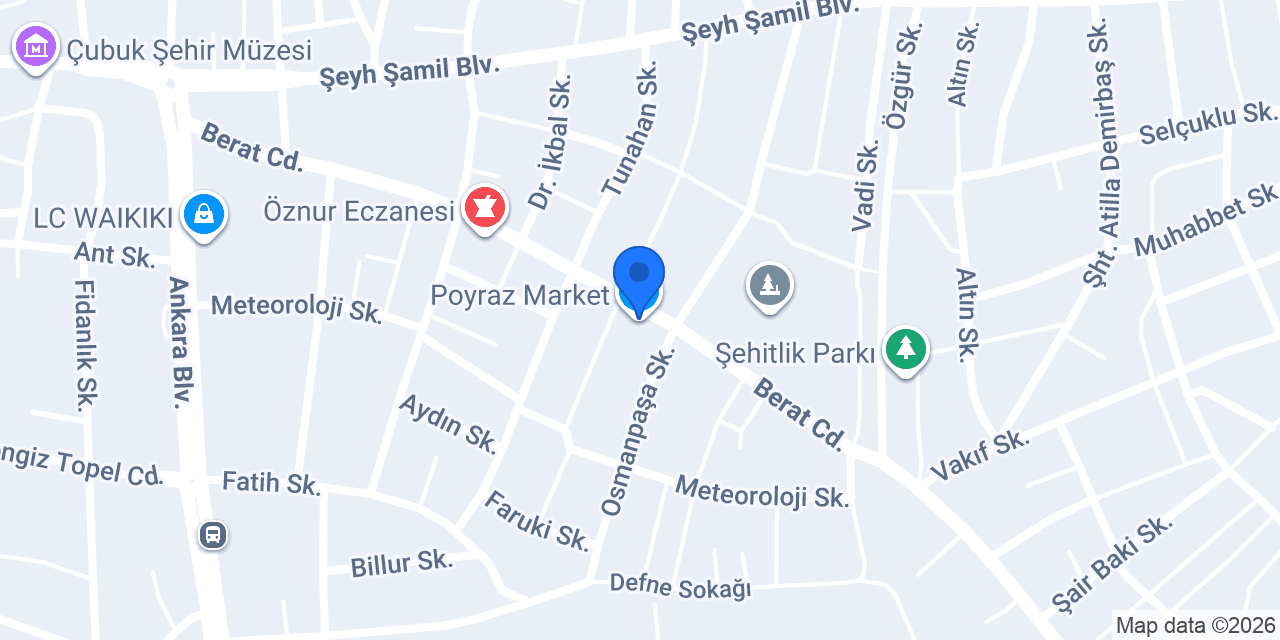 Çınaraltı Çiğköfte konumu
