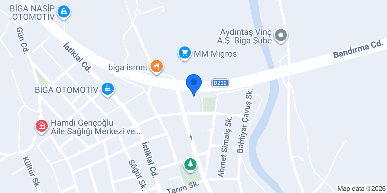 Biga Çimen Yapı İnşaat Malzemeleri San. ve Tic. Ltd. Şti. konumu