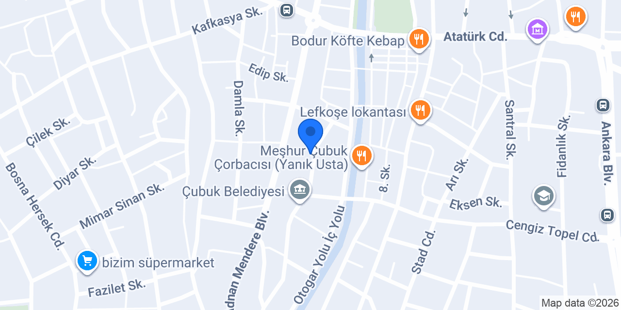 Pasaport Pizza Çubuk konumu