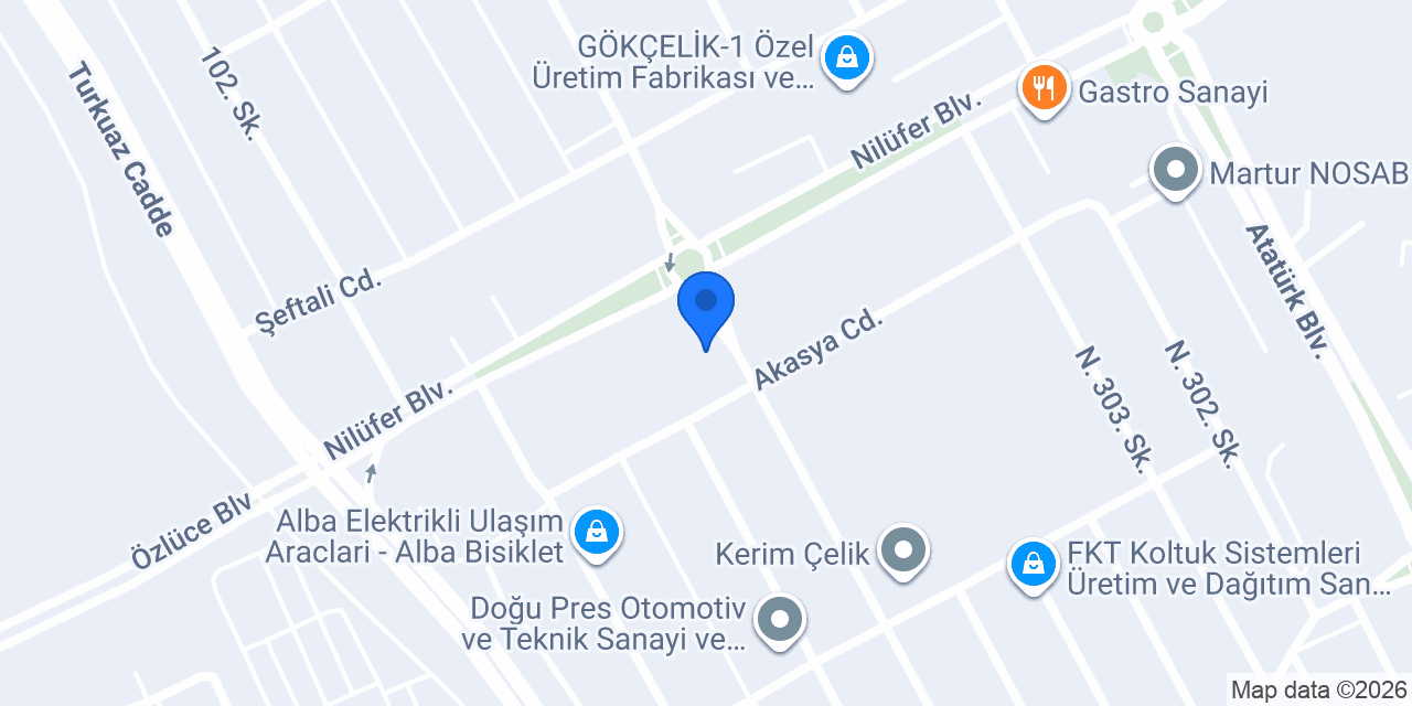 Birce Tekstil konumu