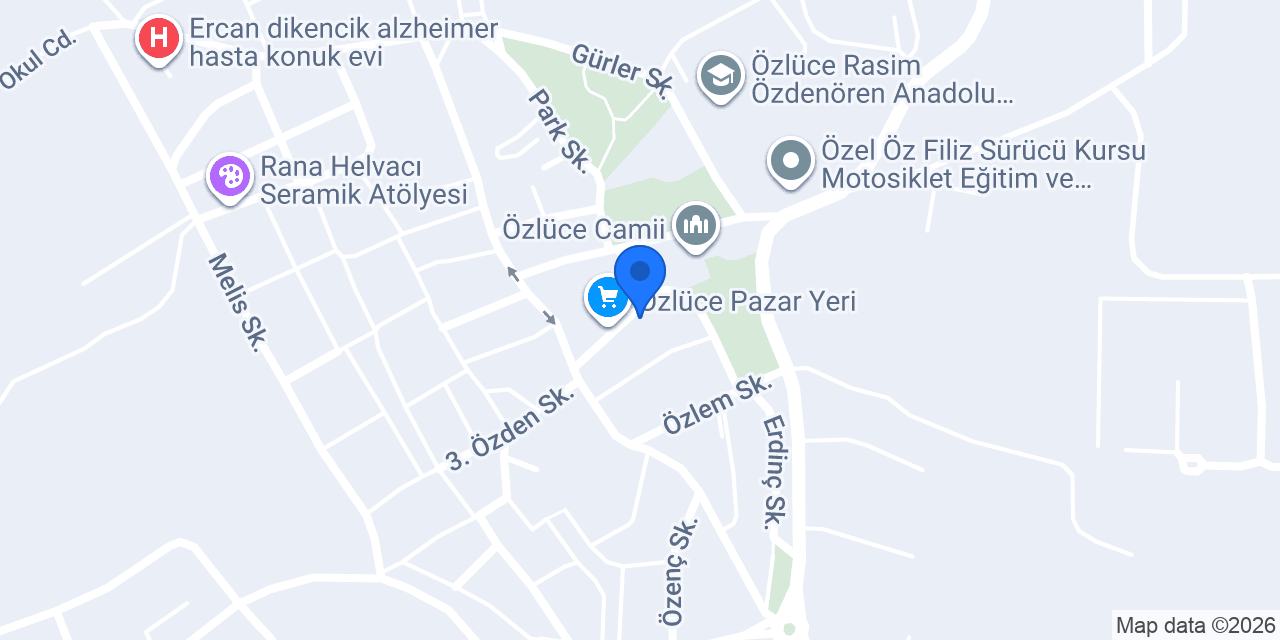 ÖZLÜCE ELİT FIRIN konumu