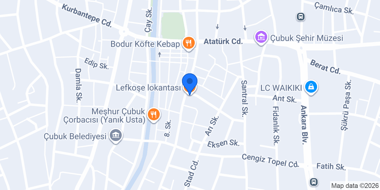 Lefkoşe lokantası konumu