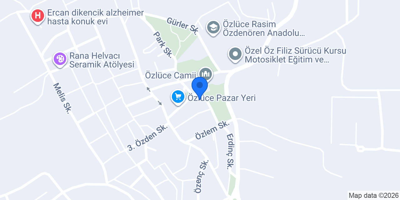 Özlüce Pide Salonu konumu