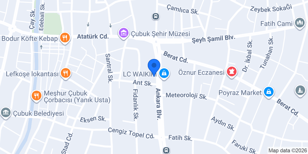 Çubuk Güvenilir Taksi konumu