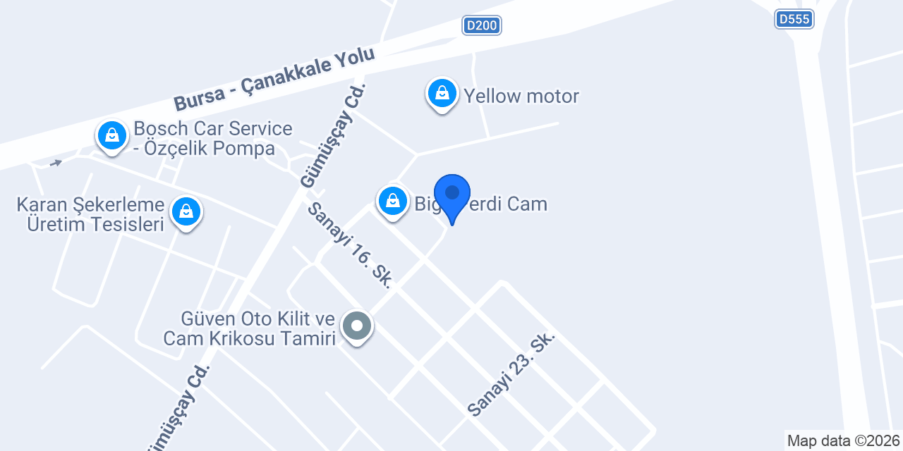 BİGA MAVİ CAM SAN TİC LTD ŞTİ konumu