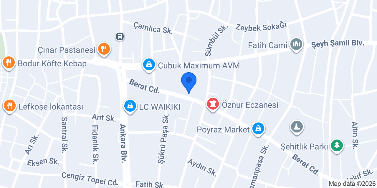 Merkez Sağlık Ocağı konumu