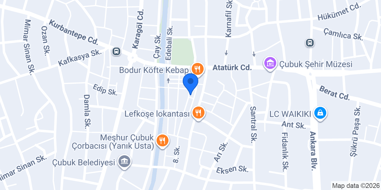 Yiğit Veteriner Kliniği (Çubuk) konumu