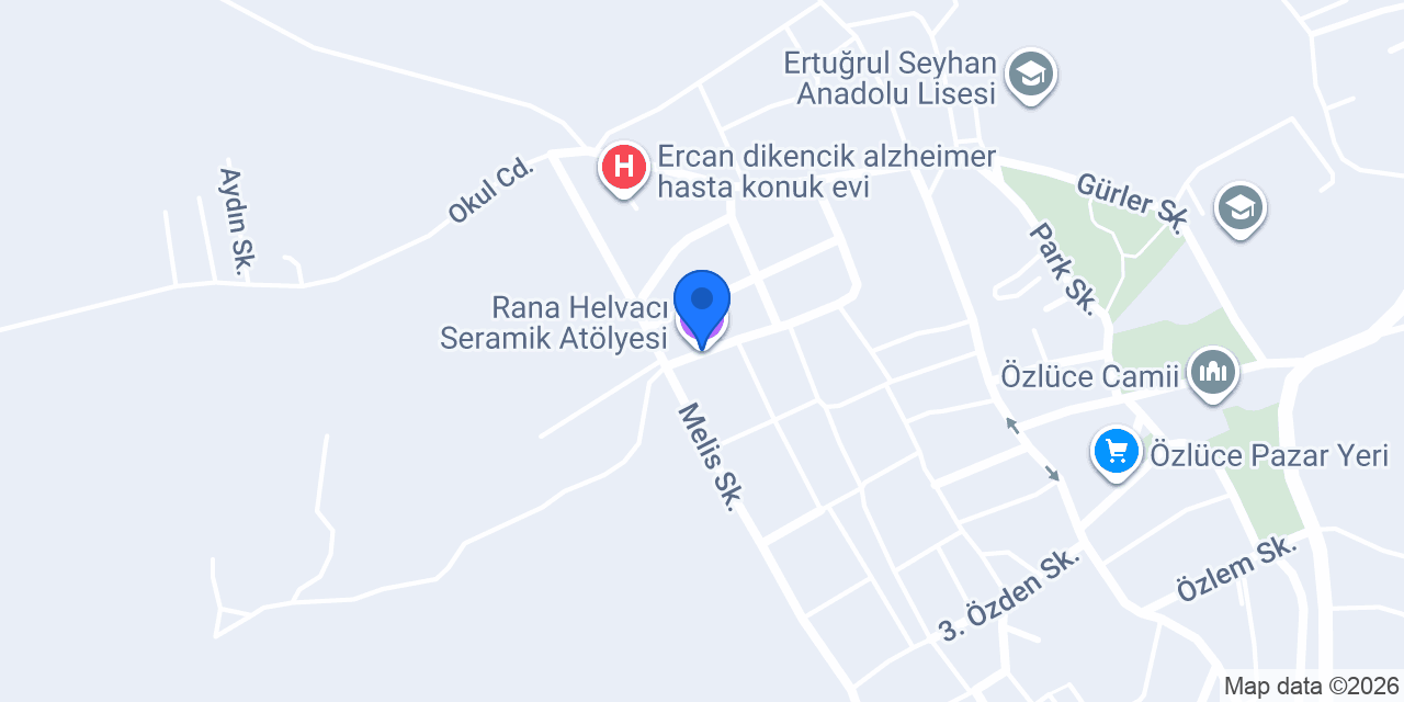 Rana Helvacı Seramik Atölyesi konumu