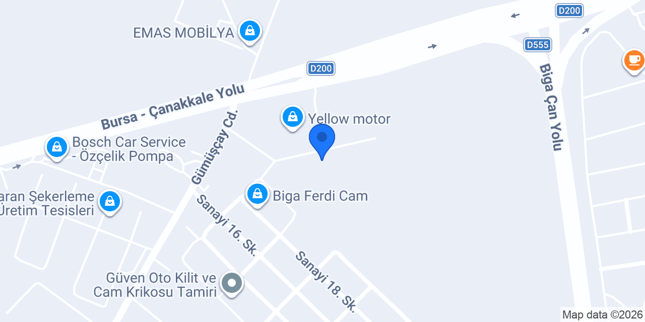 Biga Ağır vasıta konumu