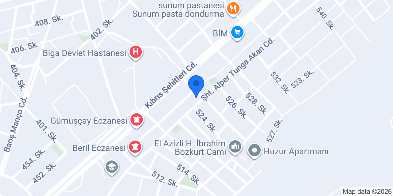 Kuzey Tantuni konumu
