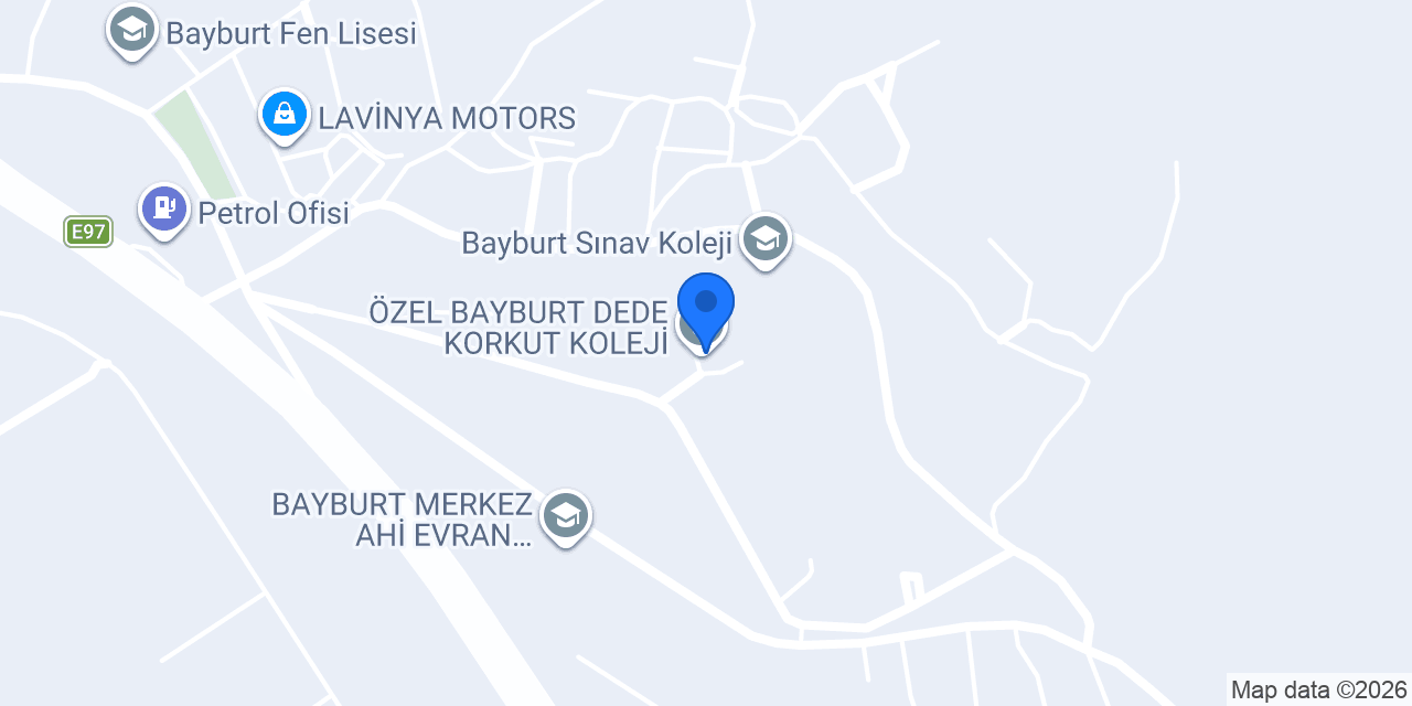 ÖZEL BAYBURT DEDE KORKUT KOLEJİ konumu