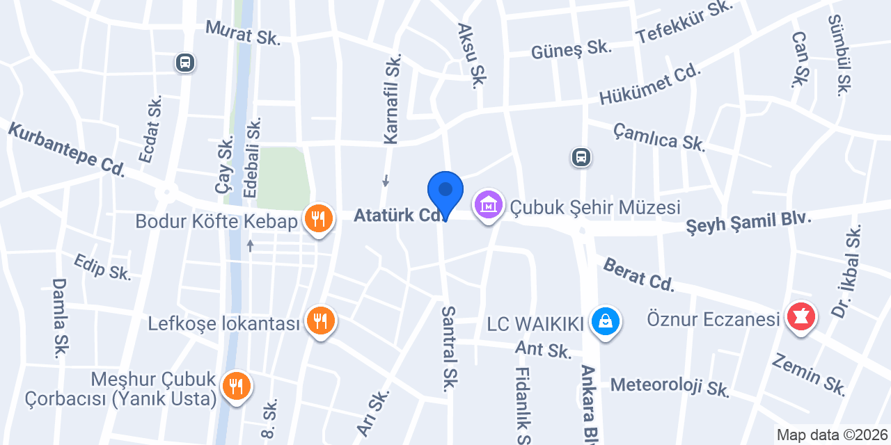 Nurşen Optik konumu