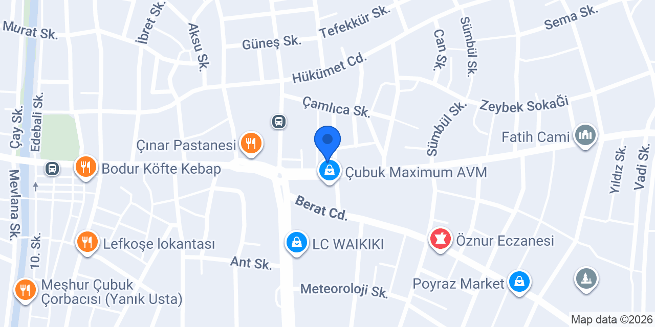 Levent Baklava konumu