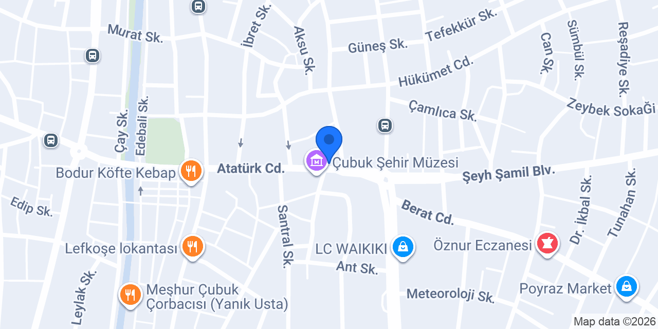 MAD Parfüm Ankara Çubuk Cadde konumu
