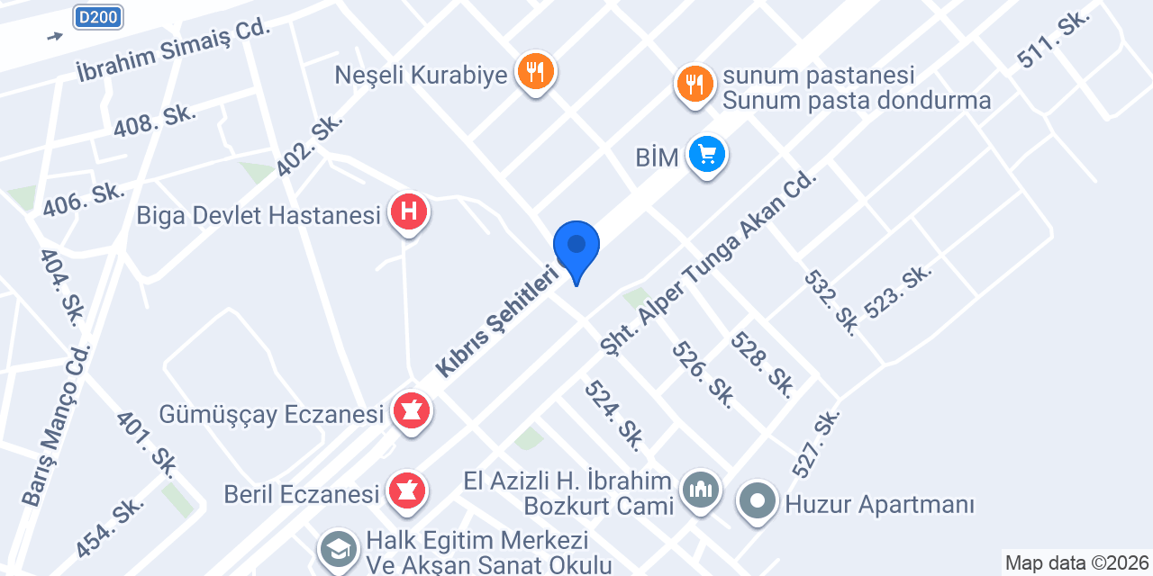 Hanımeli Börek Cafe konumu