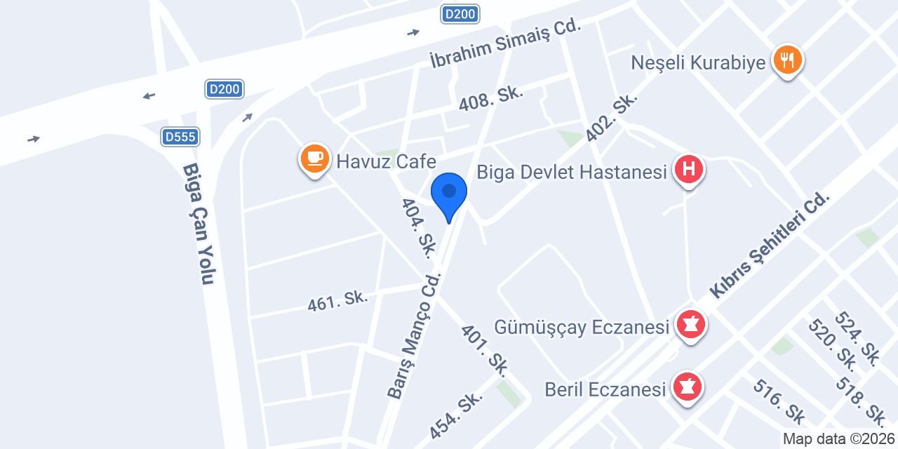 Biga Bikad Özel Ana Okulu konumu