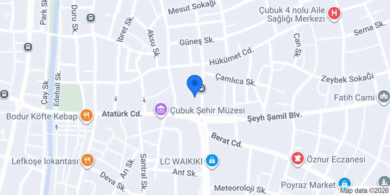 Renk Kuaför Çubuk konumu