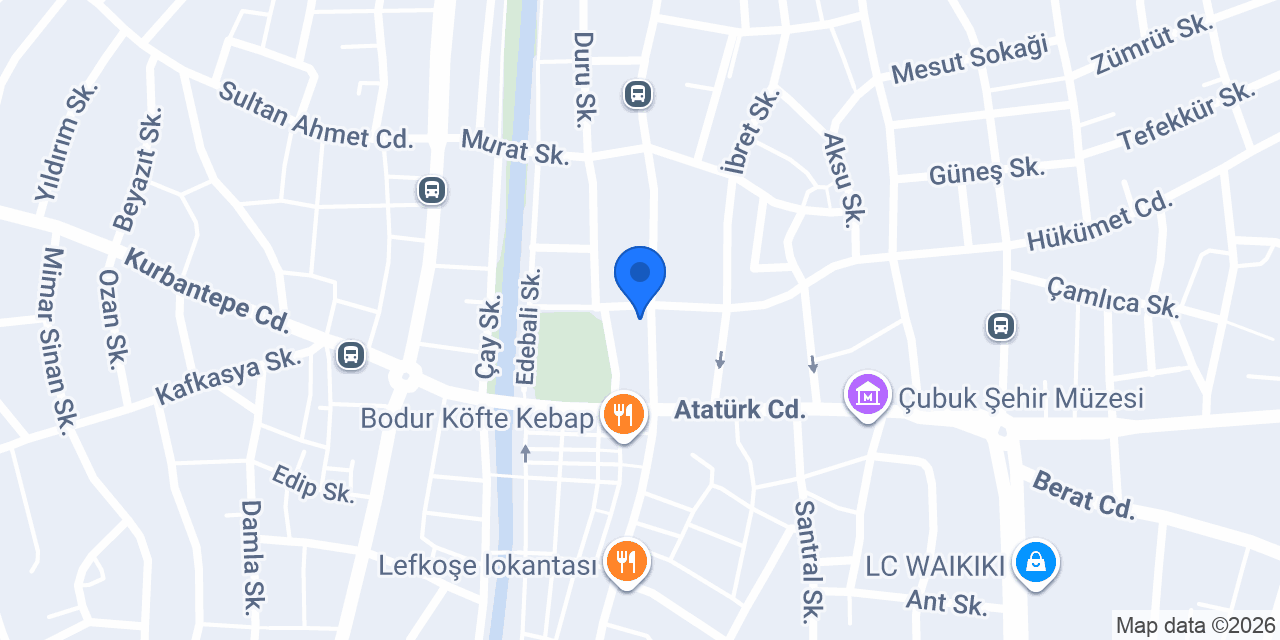çubuk çiçekçi sertaç konumu
