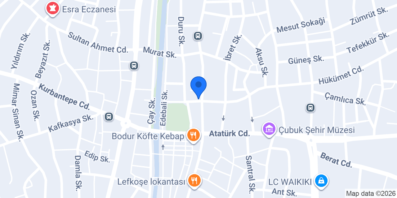 Çubuk Taksi 7/24 konumu