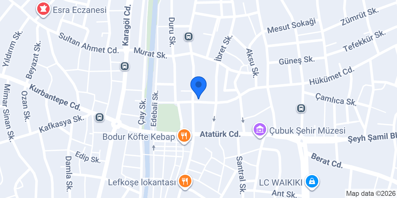 CHP Çubuk ilçe Başkanlığı konumu