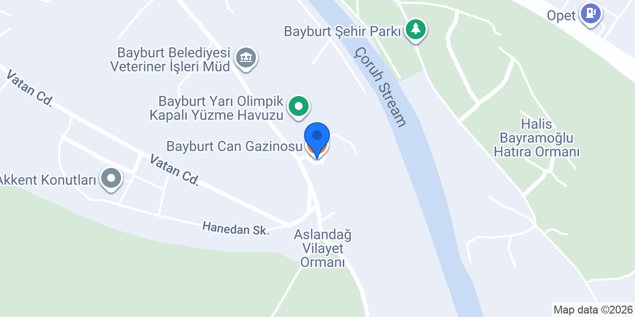 Bayburt Can Gazinosu konumu