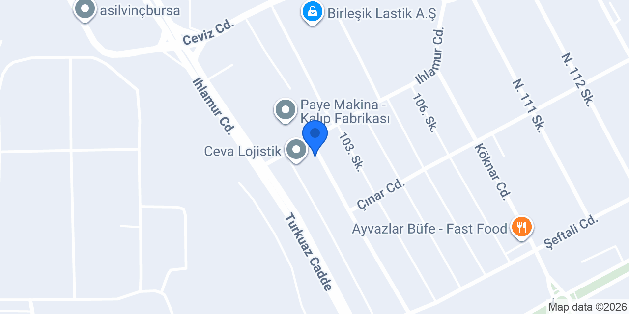 Koçak çelik Çelik Konstrüksiyon Mühendislik konumu