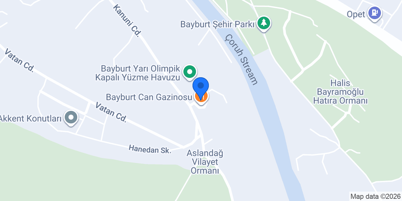 Can taksi Bayburt konumu