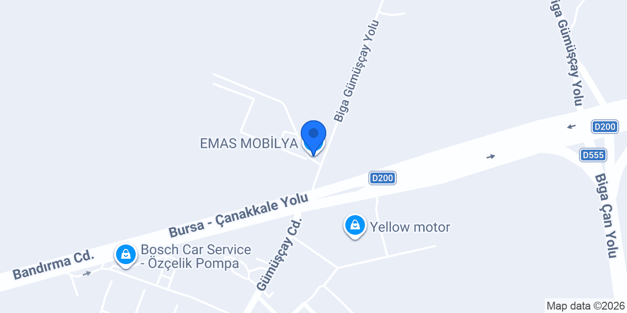 EMAS MOBİLYA konumu