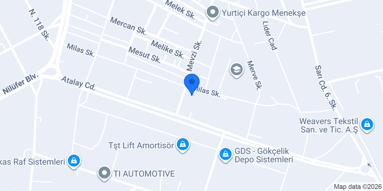 WINTECHAUTO A.Ş Satış ve Lojistik Birimi konumu