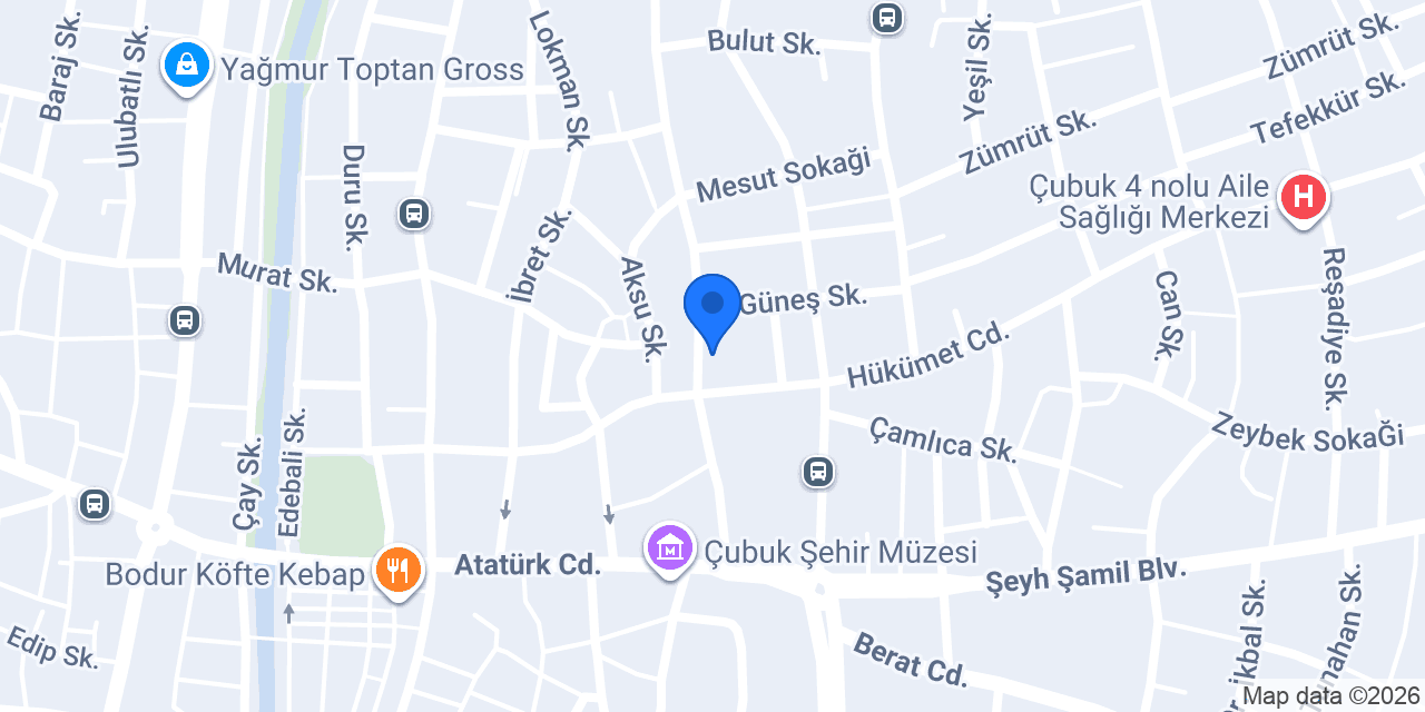 Çubuk Vergi Dairesi konumu